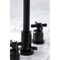 Kingston Brass FSC8930ZX Millennium Widespread Bathroom Faucet W/ Brass Pop-Up, Black FSC8930ZX - alternate 5